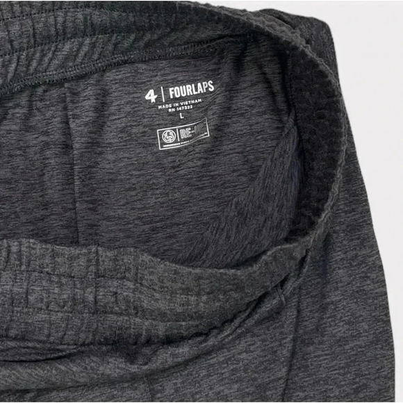 Fourlaps Women's Large Athletic Stratus Straight Leg Pants Black Heather - Picture 10 of 12